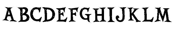 Stencil Halloween Font UPPERCASE