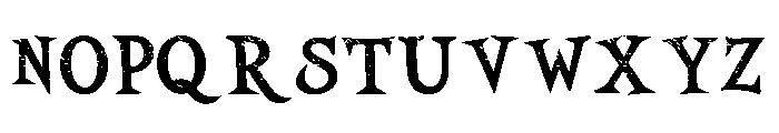 Stencil Halloween Font UPPERCASE