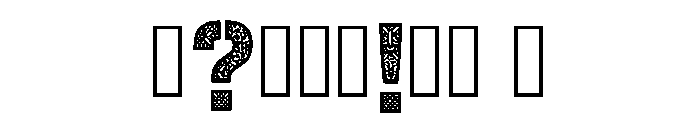 Stencil Regular Font OTHER CHARS