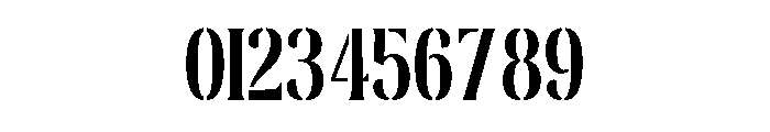 Stencora Font OTHER CHARS