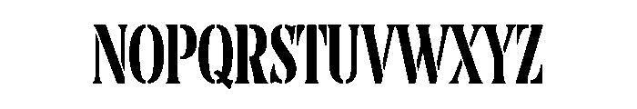 Stencora Font UPPERCASE