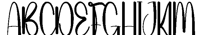 Stenthick Font UPPERCASE