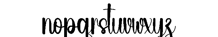 Stenthick Font LOWERCASE