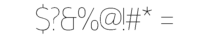 Stephane Thin Font OTHER CHARS