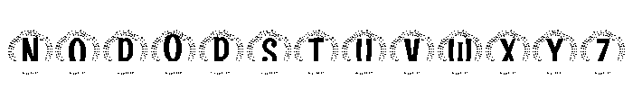 Sterlingly Split Monogram Font LOWERCASE