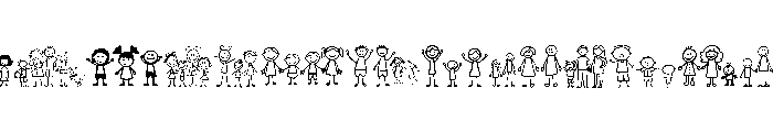 Stick Family Life Font UPPERCASE