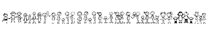 Stick Family Life Font UPPERCASE