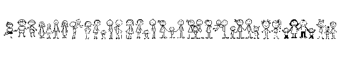 Stick Family Life Font LOWERCASE