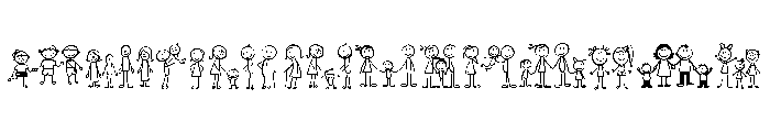 Stick Family Font UPPERCASE