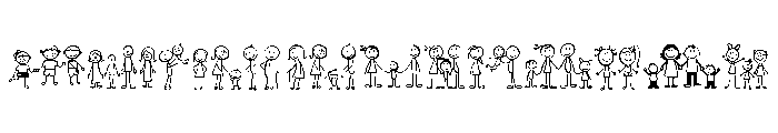 Stick Family Font LOWERCASE