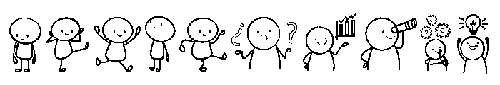Stick Figure Set Font OTHER CHARS