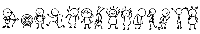 Stick Figure Set FONT