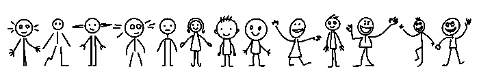 Stick Life Doodles Font UPPERCASE