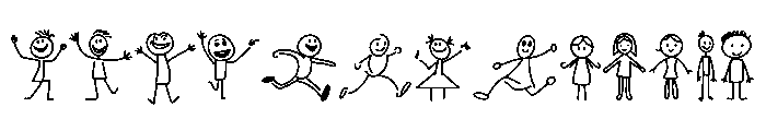 Stick Life Doodles Font LOWERCASE