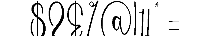 Stick Wedding Font OTHER CHARS