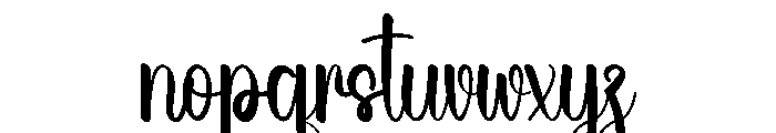 Stick Wedding Font LOWERCASE