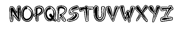 Sticker Brush By Squeeb Regular Font LOWERCASE