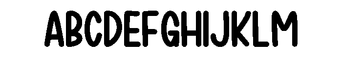 Sticker Crafter Font UPPERCASE