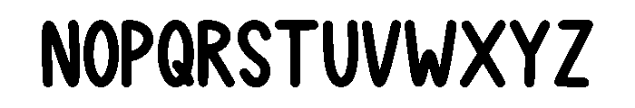 Sticker Crafter Font UPPERCASE