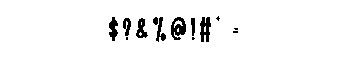 Sticker Inline Font OTHER CHARS