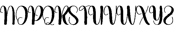 Sticker Santa Font UPPERCASE