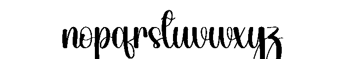 Sticker Santa Font LOWERCASE