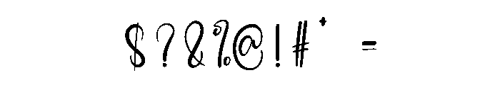 Sticker Wedding Font OTHER CHARS