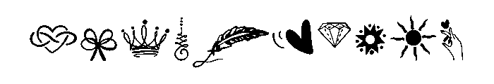 Stickers tattoo Font OTHER CHARS