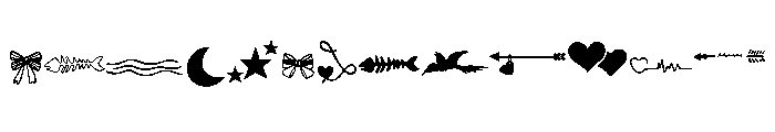 Stickers tattoo Font UPPERCASE