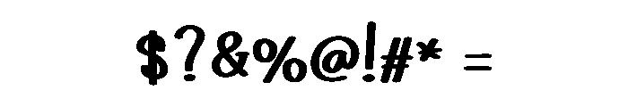 Sticking Font OTHER CHARS