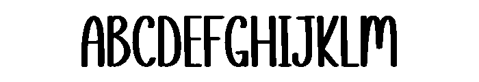 Sticking Font UPPERCASE