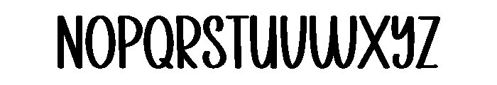 Sticking Font UPPERCASE