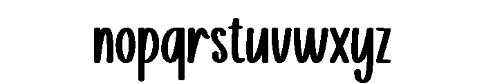 Sticking Font LOWERCASE
