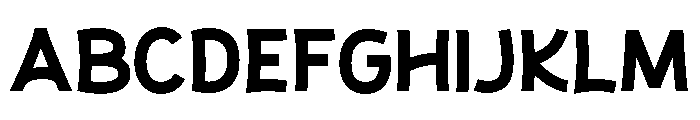 Sticky Brown Font UPPERCASE