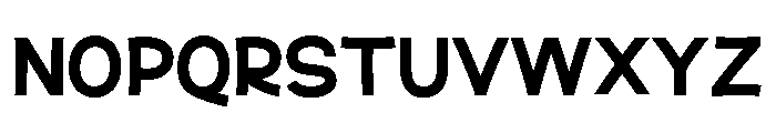 Sticky Brown Font UPPERCASE