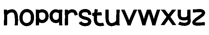 Sticky Brown Font LOWERCASE