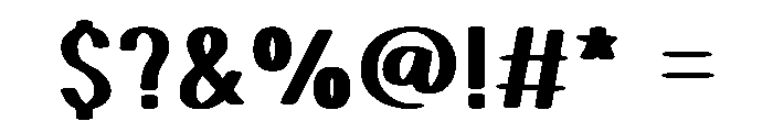 Sticky Crush Font OTHER CHARS