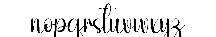 Sticky Mama Font LOWERCASE