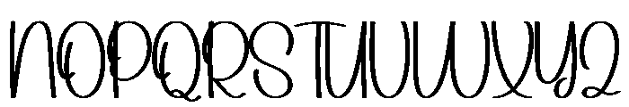 Sticky Milk Font UPPERCASE