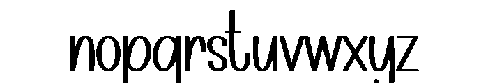 Sticky Milk Font LOWERCASE
