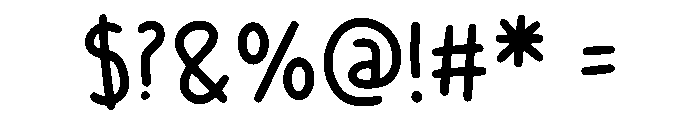 Sticky Tofus Regular Font OTHER CHARS