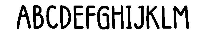Sticky Tofus Regular Font UPPERCASE