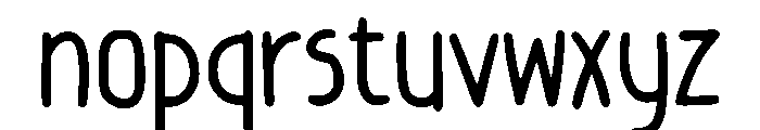 Sticky Tofus Regular Font LOWERCASE