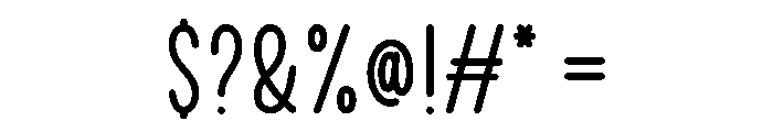 Stickyrace Sans Font OTHER CHARS
