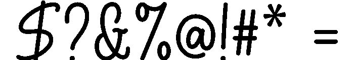 Stickyrace Script Font OTHER CHARS