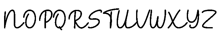 Stickyrace Script Font UPPERCASE