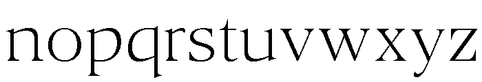 Stigma Thin Font LOWERCASE