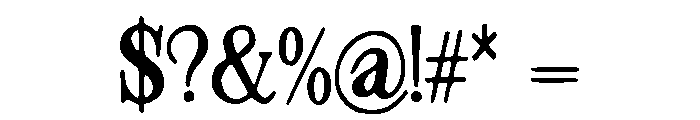 Sting Font OTHER CHARS