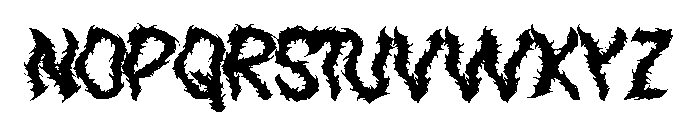 StingPunishment Font UPPERCASE
