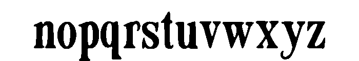 Sting Font LOWERCASE